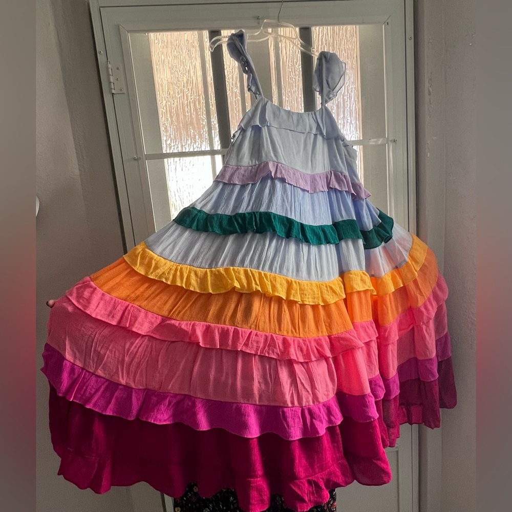 Colorful block colors maxi dress. Lightly used